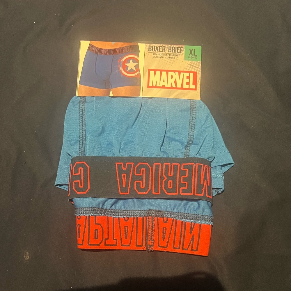 NWT Marvel Captain America Microfiber Boxer Brief XL
